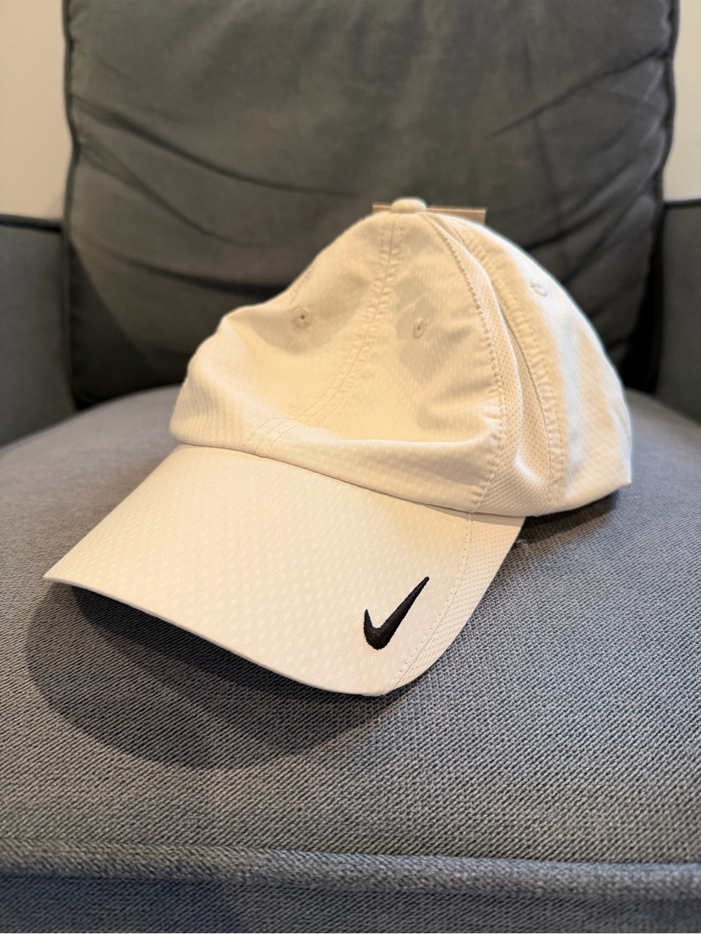 Nike beige Baseball Cap with Black Swoosh